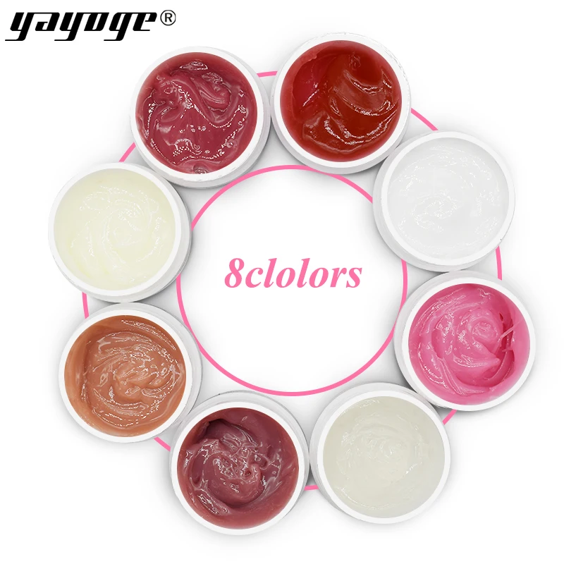 Yayoge poly builder gel barniz de uñas arte de construcción rápida puntas de dedo UV Led gel para uñas extensión gelatina dura gel laca