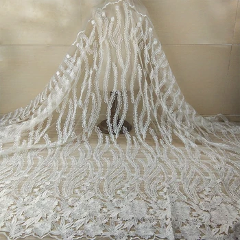 

2Yards Latest Nigerian Tulle Lace 2019 French Net Lace Fabric For Nigerian Wedding Embroidery African Lace Fabric Mesh Lace