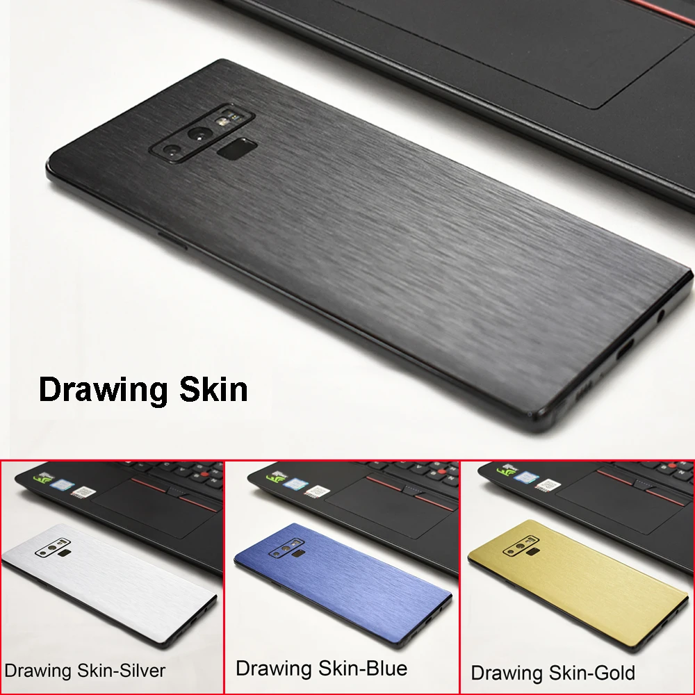 3D Carbon Fiber  Leather  Wood Skins Protective Phone Back Cover Stiker For For SAMSUNG Galaxy Note 9 8 S9 S9+ S8 Plus Sticker (4)