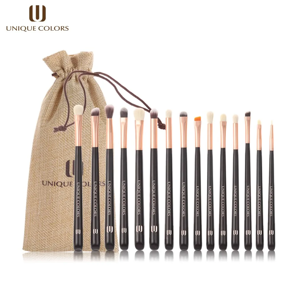 UNIQUE COLORS 15PCS Makeup Brushes Set Professional Eye Eyeshadow Foundation Highlighter Eyeliner Brush Natural Bella Fiber UNIQUE COLORS 15PCS Makeup Brushes Set Professional Eye Eyeshadow Foundation Highlighter Eyeliner Brush Natural Bella Fiber