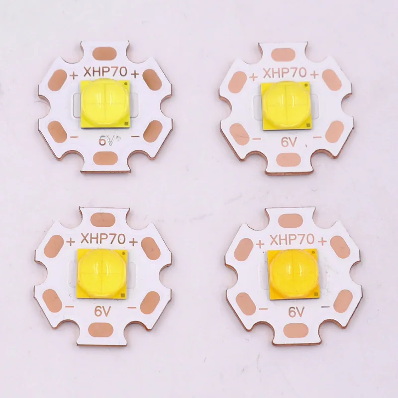

2pcs/lot CREE XHP70.2 Cool White Neutral white Warm White High Power LED Emitter Diode 6V with 20mm Copper PCB DTP Plate