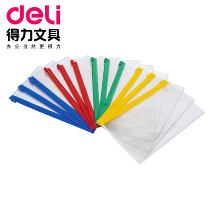 

DL The 5521 file bag transparent zipper can put the check size data bag file to arrange Stationery for office supplies students