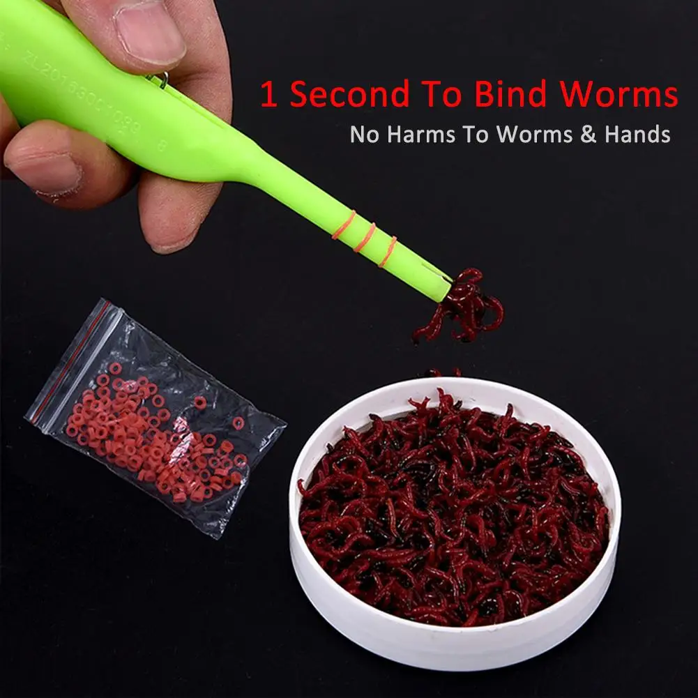 Рыболовные принадлежности красный червячный зажим для приманки Бандер