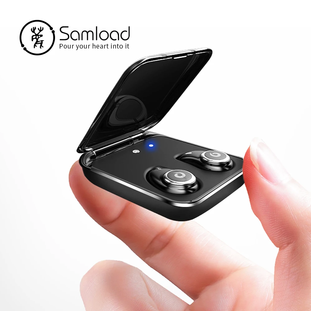 Comprare Bluetooth 5.0 Auricolare Vero Auricolari Senza Fili IPX7 Impermeabile Auricolare Stereo 2000mAh Accumulatori e caricabatterie di riserva di Carica Del Telefono Per il iPhone 6s 7 sony