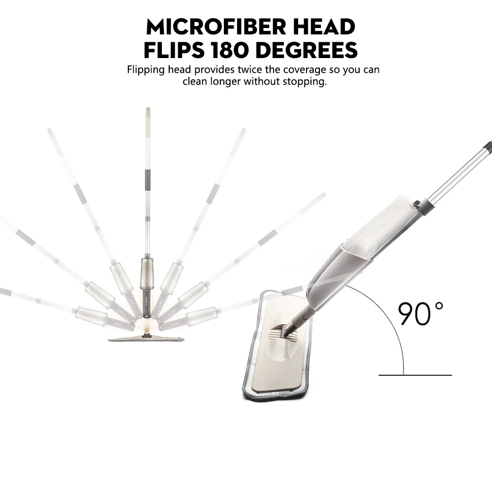 2 в 1 спрей швабра и набор для чистки окон, пол Швабра для кухни, ванной комнаты, лиственных пород, ламинат, дерево, керамическая плитка, оконное стекло
