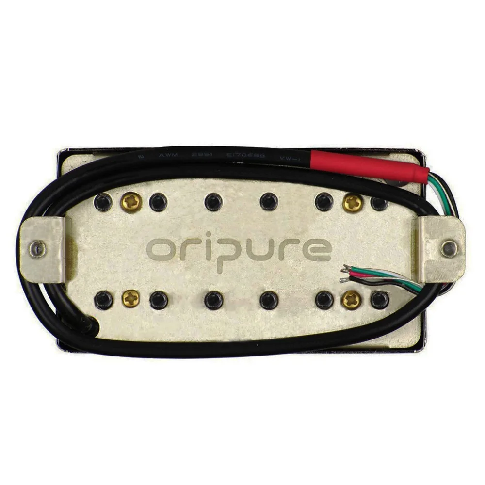 OriPure ручной работы Alnico 5 Электрический звукосниматель для гитары хамбакер звукосниматель мостовой высокий выход детали для гитары черные, твердый и сильный звук