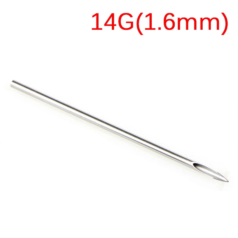 10/20PCS Disposable Mixed Sterile Body Piercing Needles Ear Nose Piercing Needles Navel Nipple 12/14/16/18/20G 