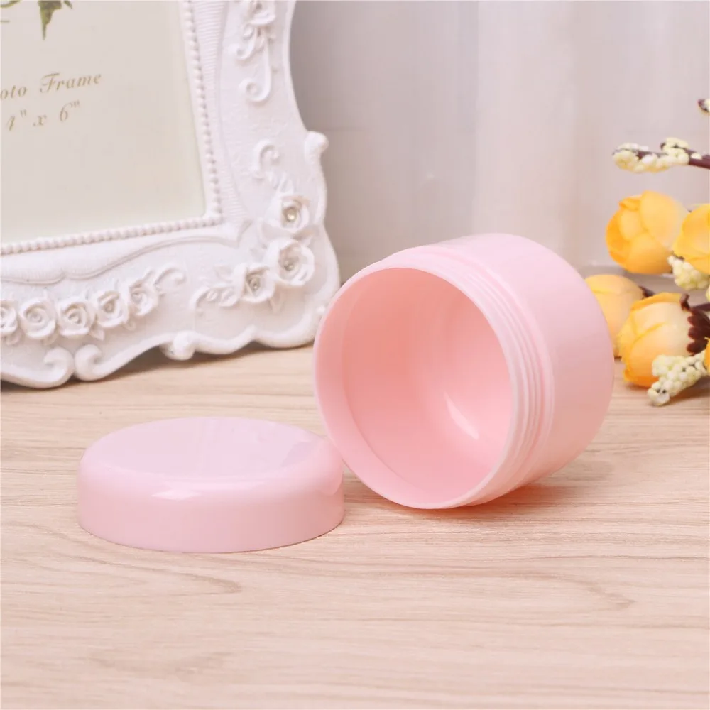 envases cosm/éticos vac/íos Macetas de viaje de 1 pieza para crema macetas de muestra de viaje frascos de pl/ástico cosm/éticos rellenables vac/íos frasco de maquillaje vac/ío blanco y 3 g