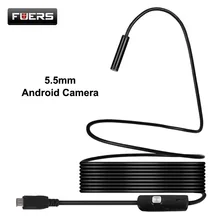 5,5 мм Android и ПК эндоскоп 1 м 1,5 м 3,5 м 5 м мягкий кабель и жесткий кабель 6 светодиодный смартфон OTG Бороскоп USB камера для осмотра