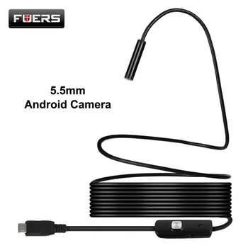 

5.5mm Android and PC Endoscope 1M 1.5M 3.5M 5M Soft Cable and Hard Cable 6 LED Smartphone OTG Borescope USB Inspection Camera