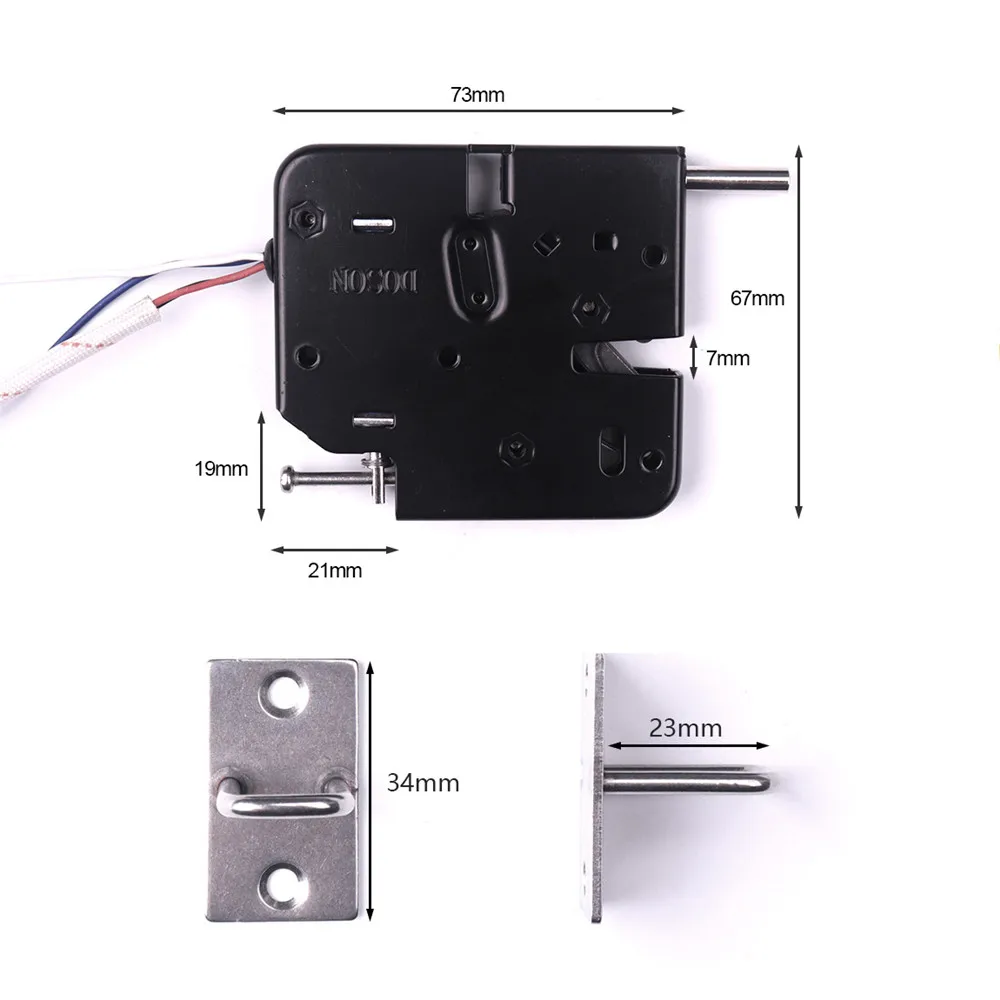 1 шт. DC12V 2A DSCK7267 Электромагнитный Мини-замок замки для блокировки-машина хранения полки Файл двери шкафа