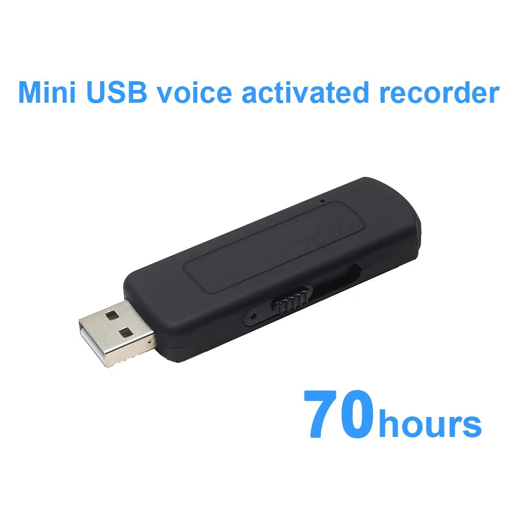 USB диктофон мини USB аудио запись u-диск активация звука 4 Гб время записи 70 часов