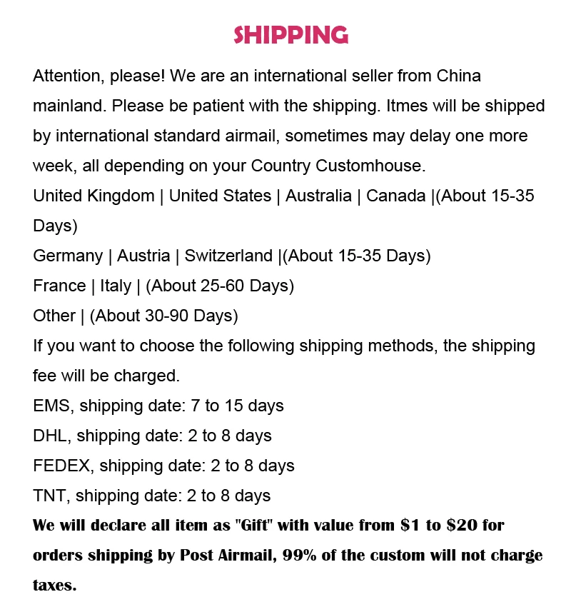 SHIPPING