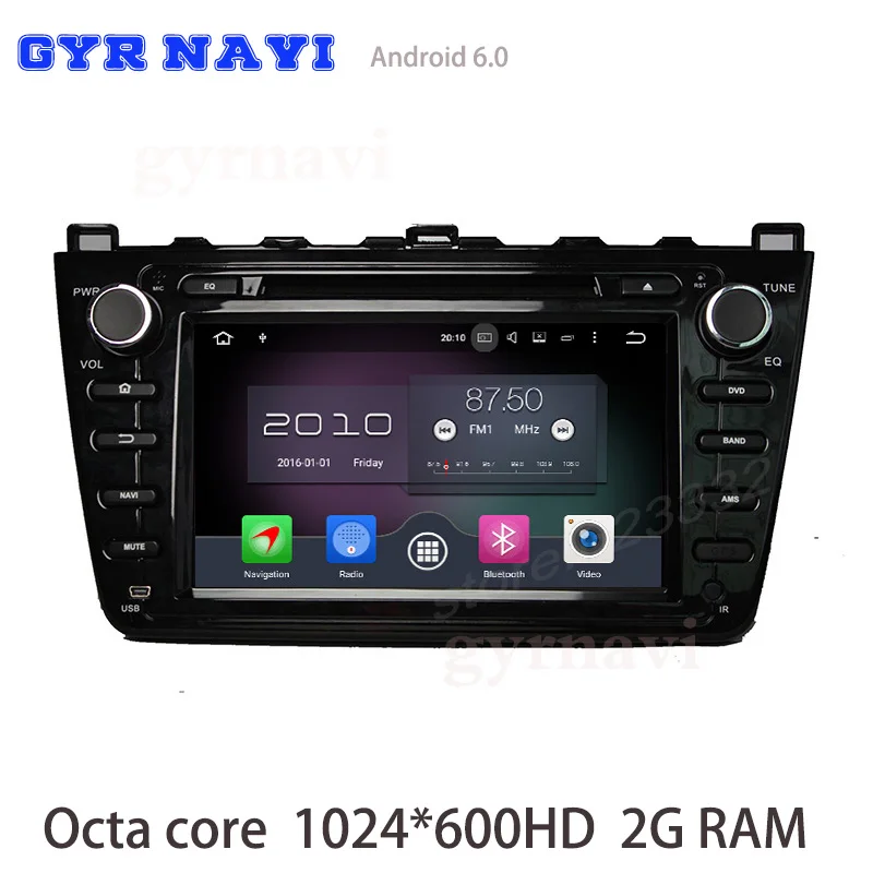 Octa core Android 6 0 Car DVD gps For Mazda 6 Ruiyi Ultra 2008 2012 with