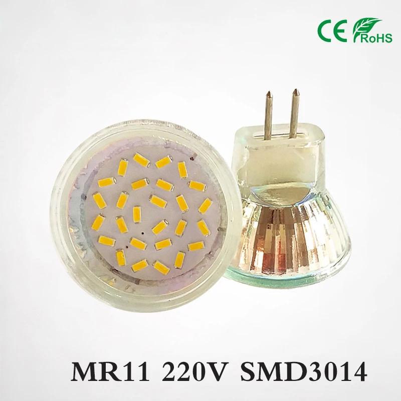 Светодиодсветильник лампа Mr11 35 мм Диаметр 5 Вт 7 3014 SMD AC 220 В Яркий Мини светодиод 12