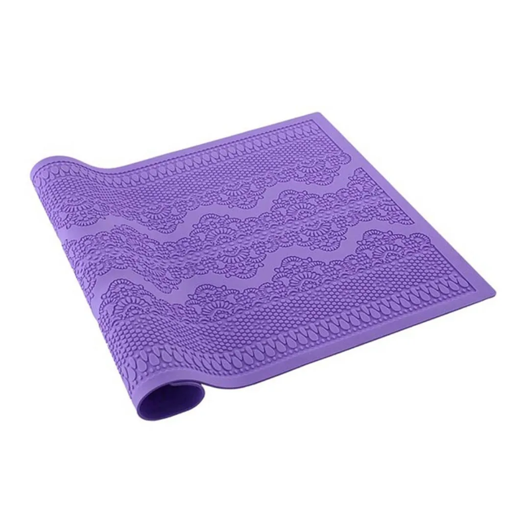 Large Flower Lace Fondant Mold Sugarcraft Icing Mat Wedding Pastry Cake Decor DIY Cake Mold