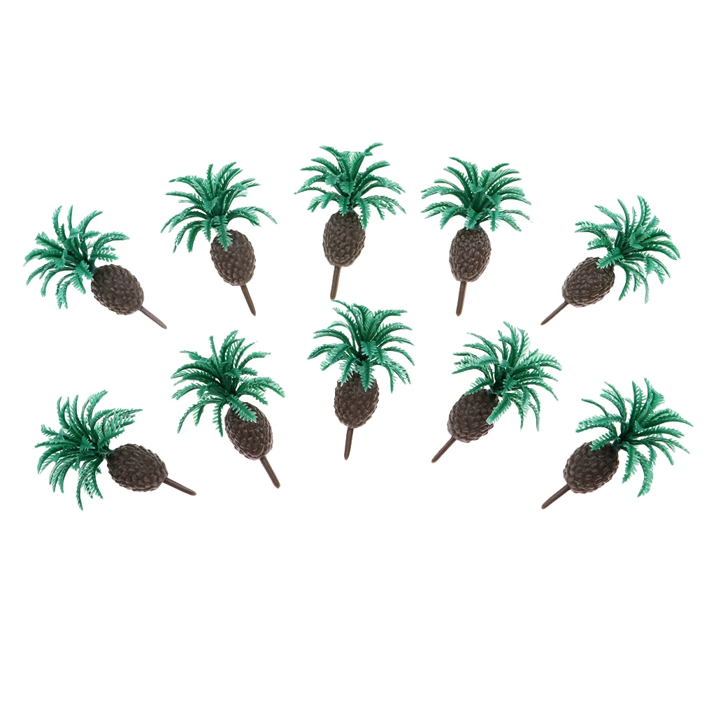 10x Miniature Sago Cyca Tree Model N Z Scale Train Railway Scenery 1/200/1/300/1/500