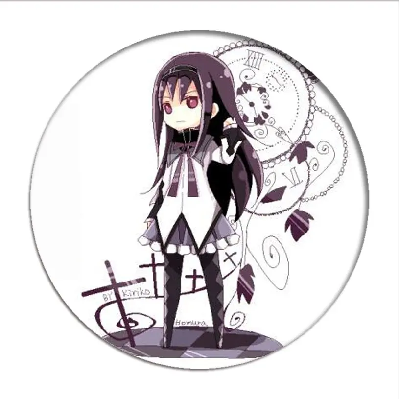 Puella Magi Madoka Magica Cosplay Badges Kaname Madoka Brooch Icon Akemi Homura Collection Breastpin for Backpacks Clothing goddess costume Cosplay Costumes