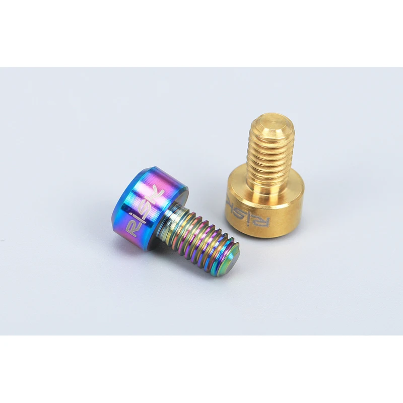 2 шт. рискованный велосипед V Тормозной болт M6x10mm титановый горный велосипед из сплава зажим пресс Болты Винты C тормозные части велосипедные аксессуары