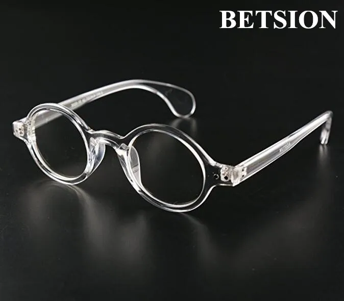 BETSION винтажные круглые 42,70 мм прозрачные оправы для очков очки полный обод ретро очки Rx able