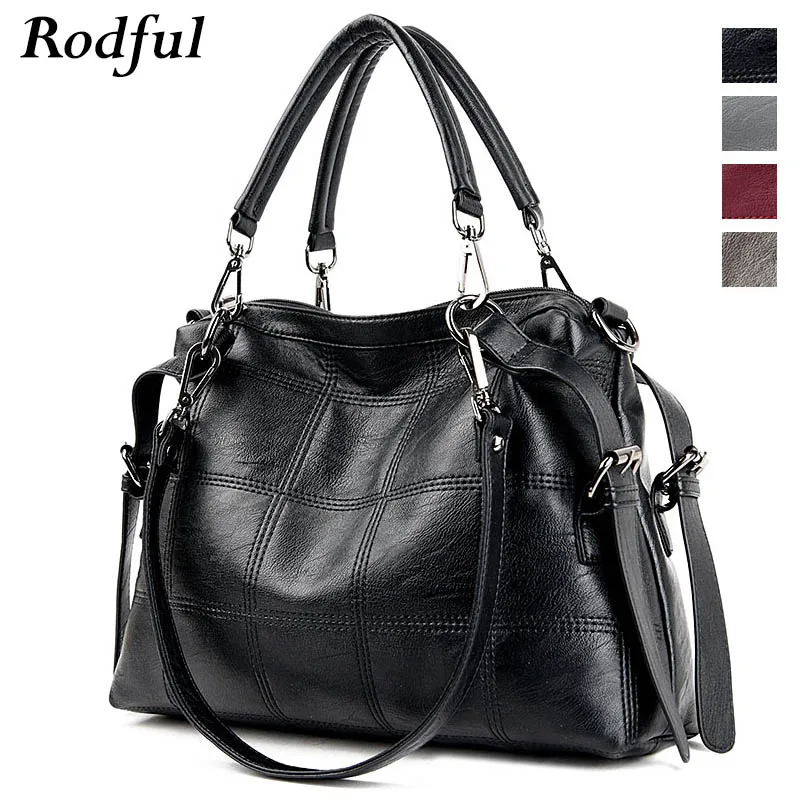 Rodful sac a основной femme boston сумка женская сумка на плечо женская сумка из натуральной кожи женская большая Повседневная Сумка-тоут модная ручная сумка