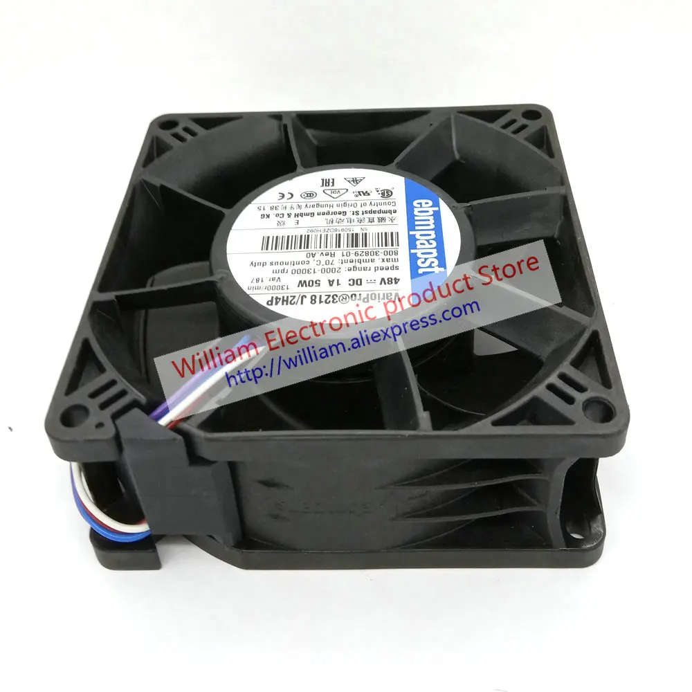 EBM PAPST VarioPro 3218 J/2H4P DC48V 1A 50 Вт 13000r/мин 92*92*38 мм 9 см 4 линии Вентилятор охлаждения