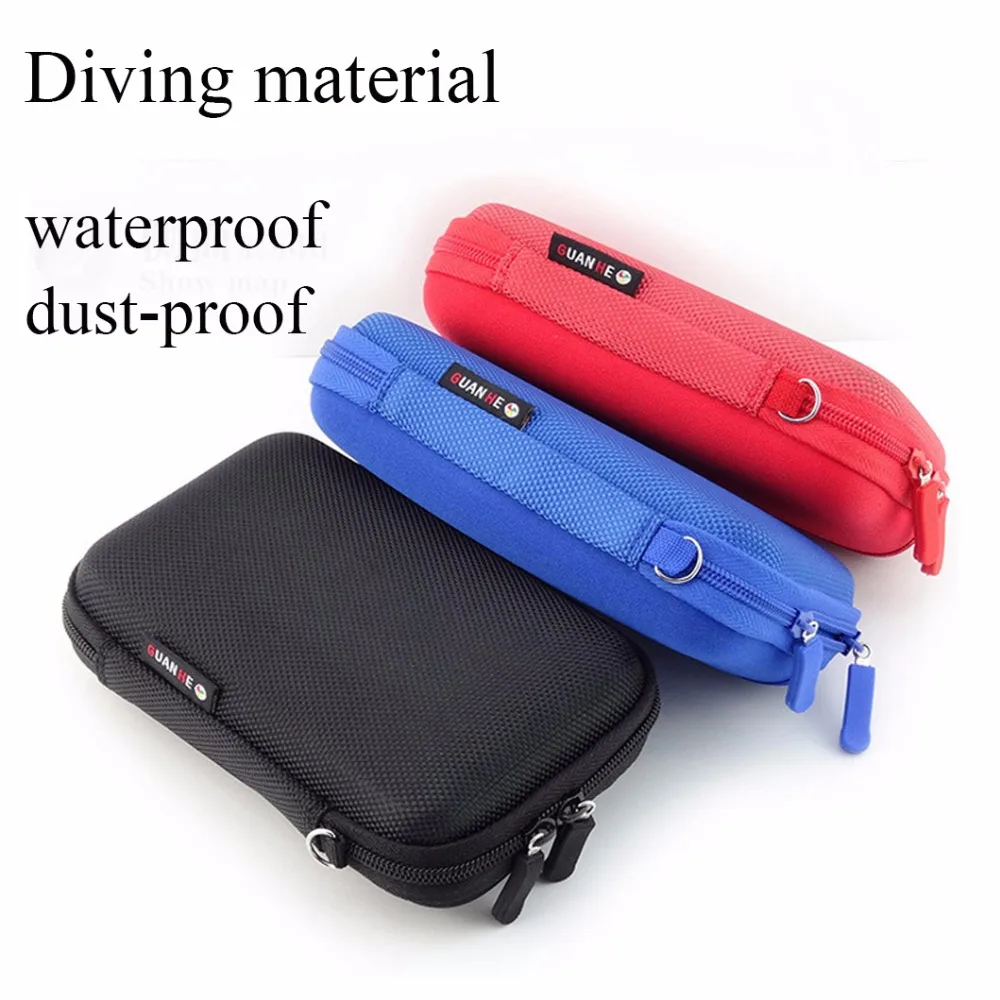 

Mini Zipper Hard Headphone Case Diving Leather Earphone Digital Bag Protective Usb Cable Organizer Portable Earbuds Pouch box