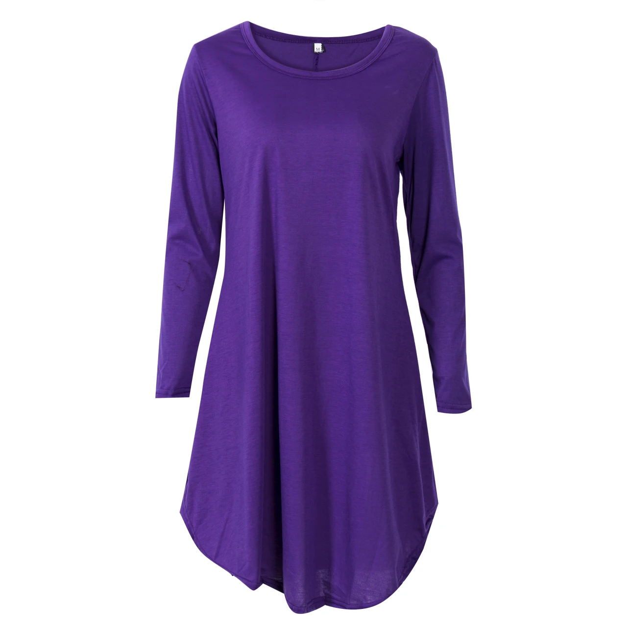 Women Long Sleeve Dresses Summer Party Dress Sundress Solid Fashion