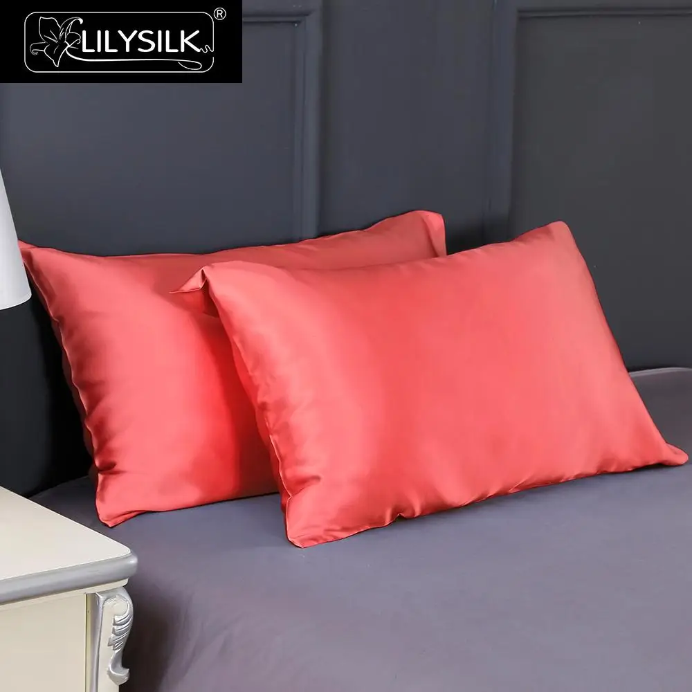 Lilysilk Terse Silk Pillowcase 100 Pure Mulberry Silk Soft 19 Momme