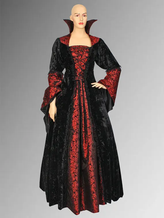 Renaissance Dress Medieval Costume Women Halloween Costumes - Foto 3