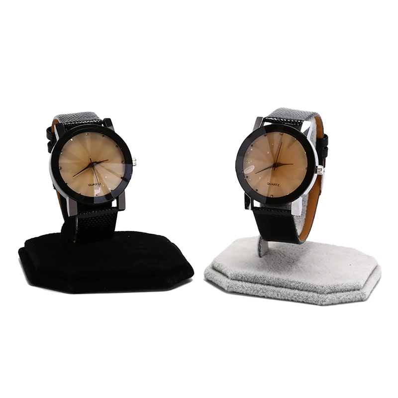 

1 PC Velvet C Type Design Jewelry Stand Holder Bracelet Bangle Watch Display Rack New Grey/White