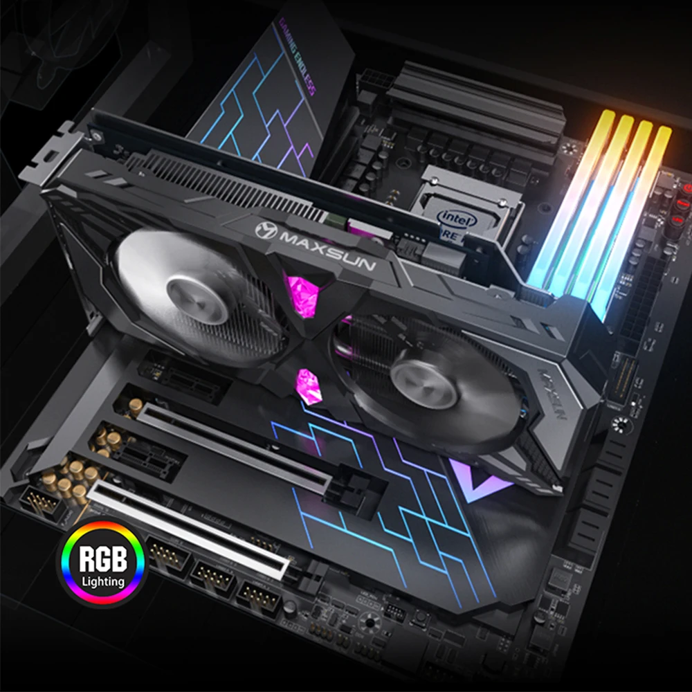 Графическая карта MAXSUN RTX 2060 Терминатор 6G видеокарта NVIDIA GDDR6 192bit 14000 МГц 1365 1680 12 нм
