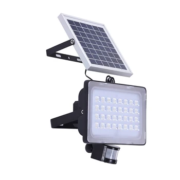 

GERUITE 50W LED Solar Floodlight With PIR Motion Sensor 5730 SMD 3000LM DC12V 24V 6000K-6500K Cold White Outdoor Floodlights