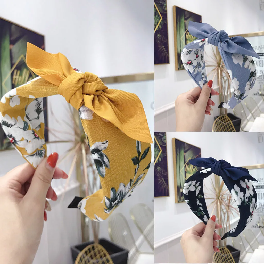 

Fashion Bow Knot Hairband Women Hair Head Hoop Simple Sweet Girls Hair HairBand For Women Jojo Siwa Tiara De Cabelo Turban