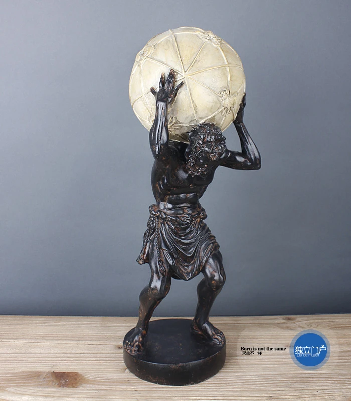 アメリカのレトロギリシャ神話titan神アトラスアトラス彫刻キャラクター展示装飾装飾品 Figurines Miniatures Aliexpress