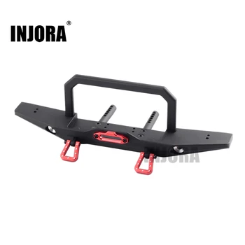 

INJORA 1:10 RC Rock Crawler Metal Front/ Rear Bumper with Led Light for Traxxas TRX-4 Axial SCX10 & SCX10 II HPI Venture