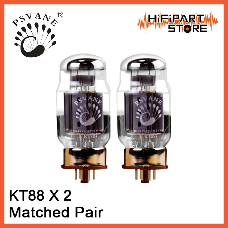 

2pcs PSVANE KT88 Tube Matched Pair amplifier accessories Repalce Golden Voice Shuguang EH JJ Mullard Golden Lion KT66 KT88 KT100