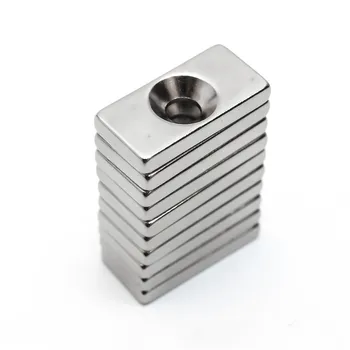 

U-JOVAN 5pcs 20 x 10 x 3mm 4mm Hole N35 Super Strong Craft Magnet Rare Earth Ring Neodymium Magnets 20*10*3-4
