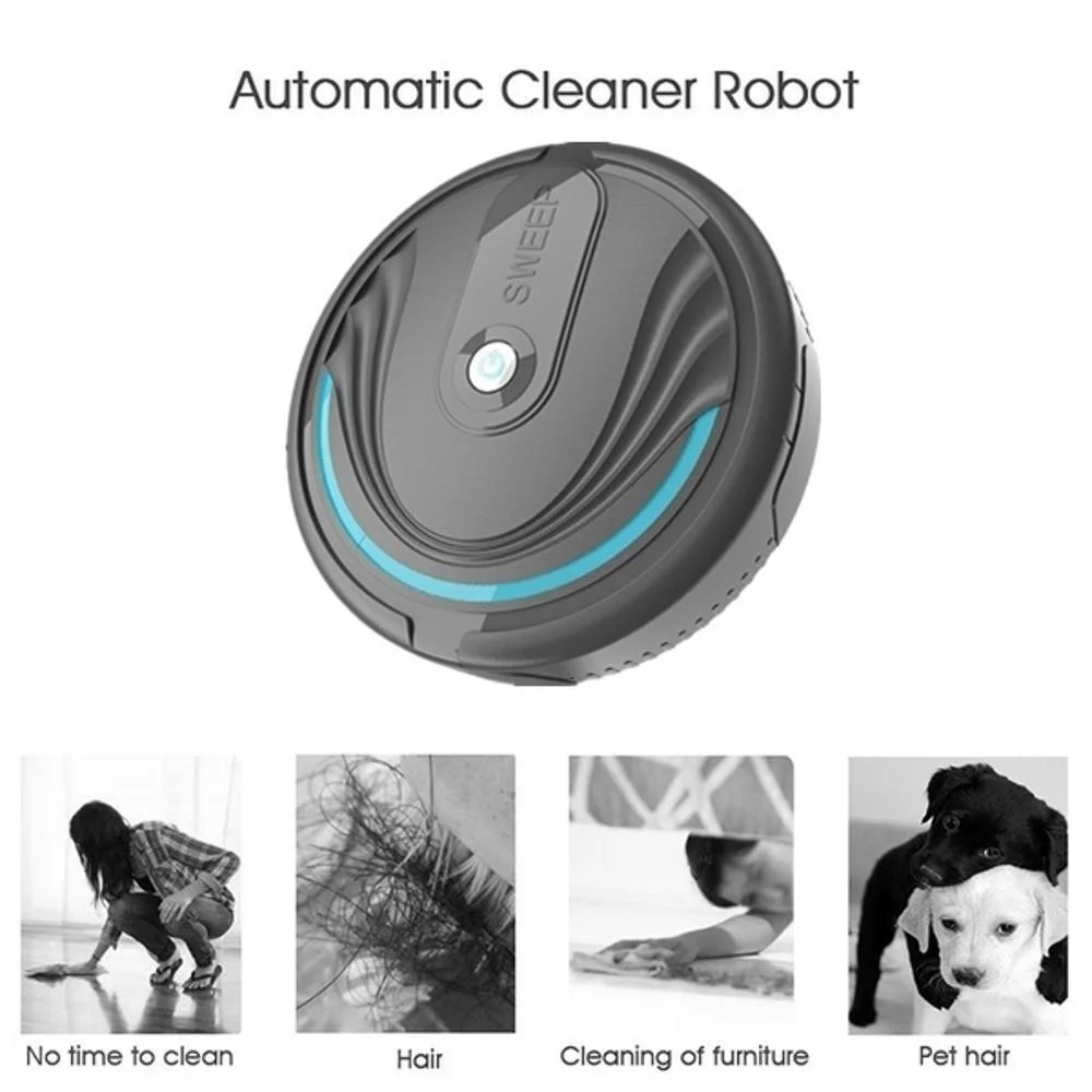 Умный робот-пылесос для уборки полов, автоматический робот-пылесос, заряжаемый от USB, прибор для уборки дома