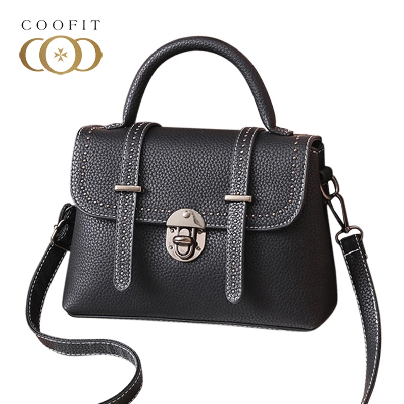 Женская сумка из мягкой ПУ кожи с заклепками и пряжкой|bag fashion women|bag womenbag women |