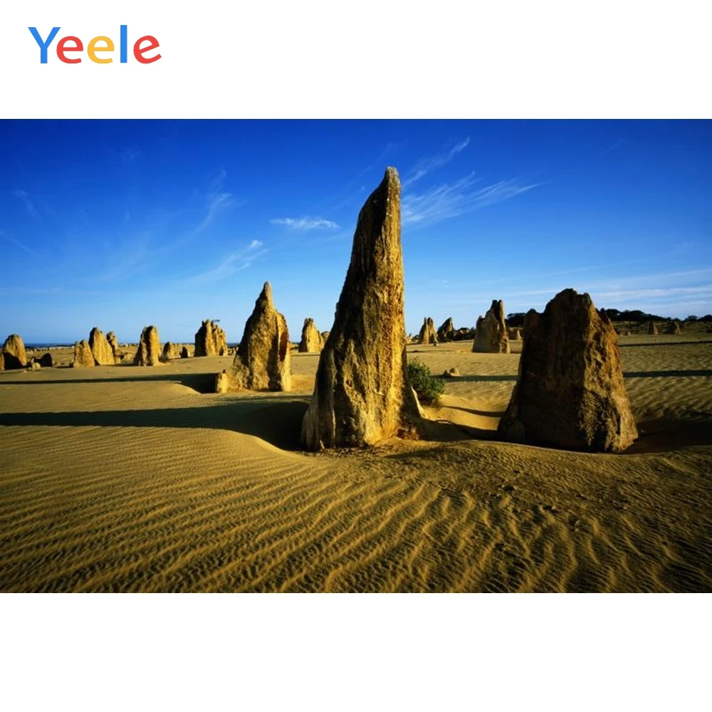 

Yeele Nature Scenic Portrait Desert Stone Blue Sky Photography Background Customized Photographic Backdrops For Photo Studio