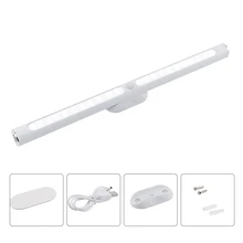 Светодиодная подсветка под шкаф датчик движения 30 см 22 светодиодный s сенсорный контроль PIR USB Перезаряжаемый светодиодный шкаф кухонный ночник с батареей