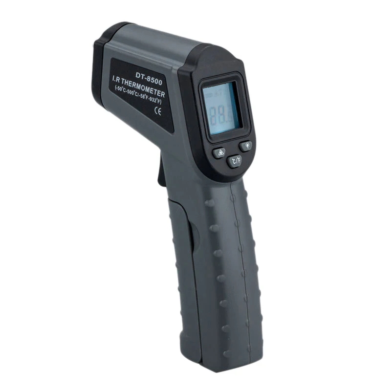 DT-8500 ЖК-цифровой ИК инфракрасный термометр измеритель температуры точечный-50~ 500 градусов Бесконтактный термометр Подсветка ВКЛ/ВЫКЛ