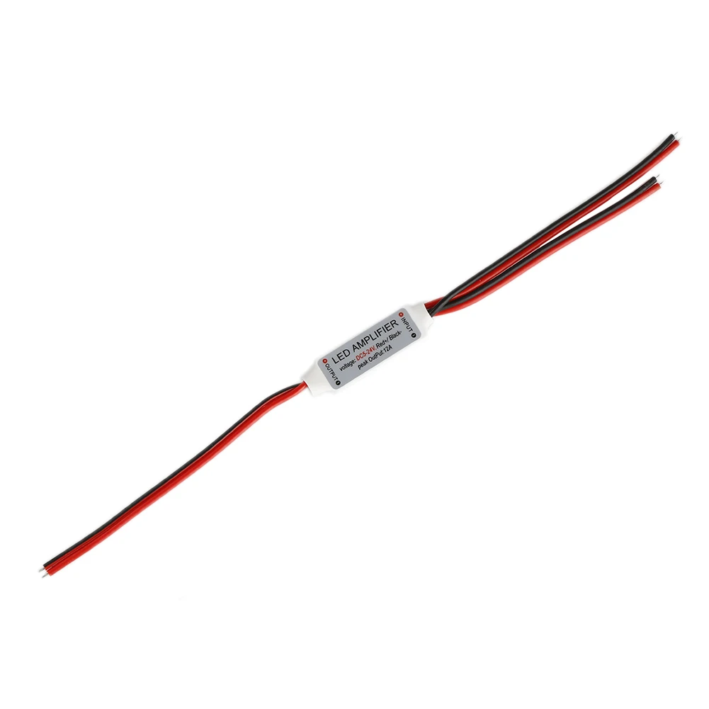 DC12V DC24V 1 канал 12A мини светодиодный Усилитель контроллер amplificador аксессуары питания используются светодиодные полосы одного цвета