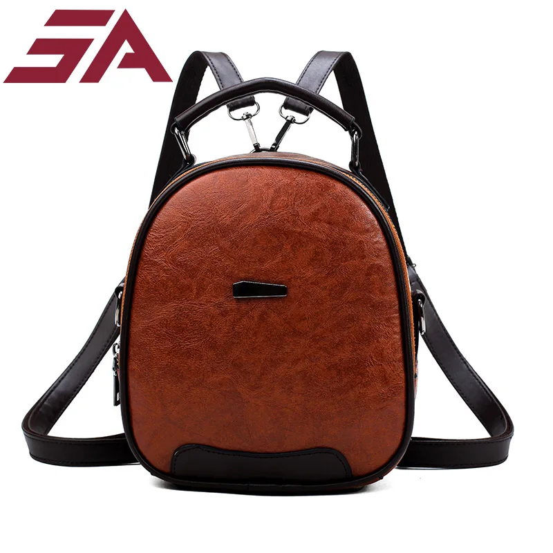 

New Vintage Women Backpack High Quality PU-Pockets Female Backpack Fashion Casual Travel Shopping Backpack Shoulder Bag
