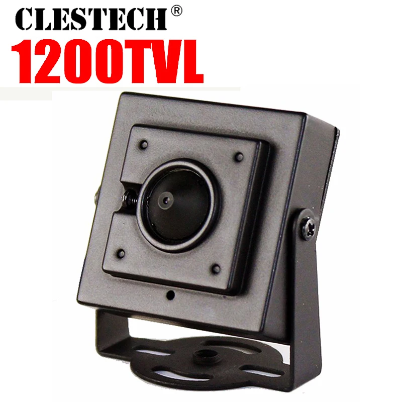 

Very Mini 1/3"Cmos 1200TVL HD camera metal 3.7mm Cone Lens super small home color video surveillance products Cam have bracket