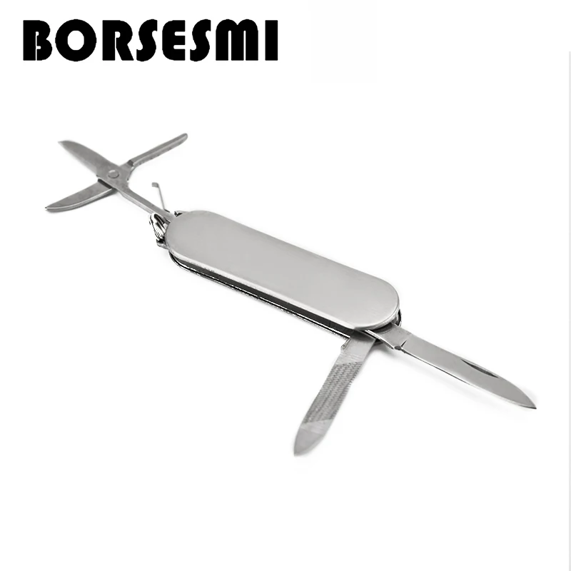 

2019 5pcs/lot Kitchen stainless steel multi-purpose fruit knife 3 in 1 multi-function folding pocket knives Mini keychain knife