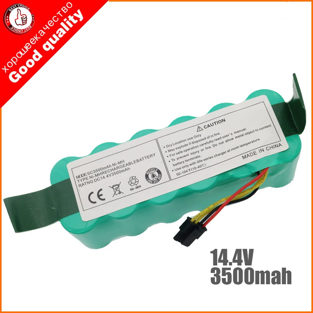 Günstig NI MH 14,4 V 3500mAh für panda X500 X600 x850 Hohe qualität Batterie für Ecovacs Spiegel CR120 staubsauger Dibea x500 X580