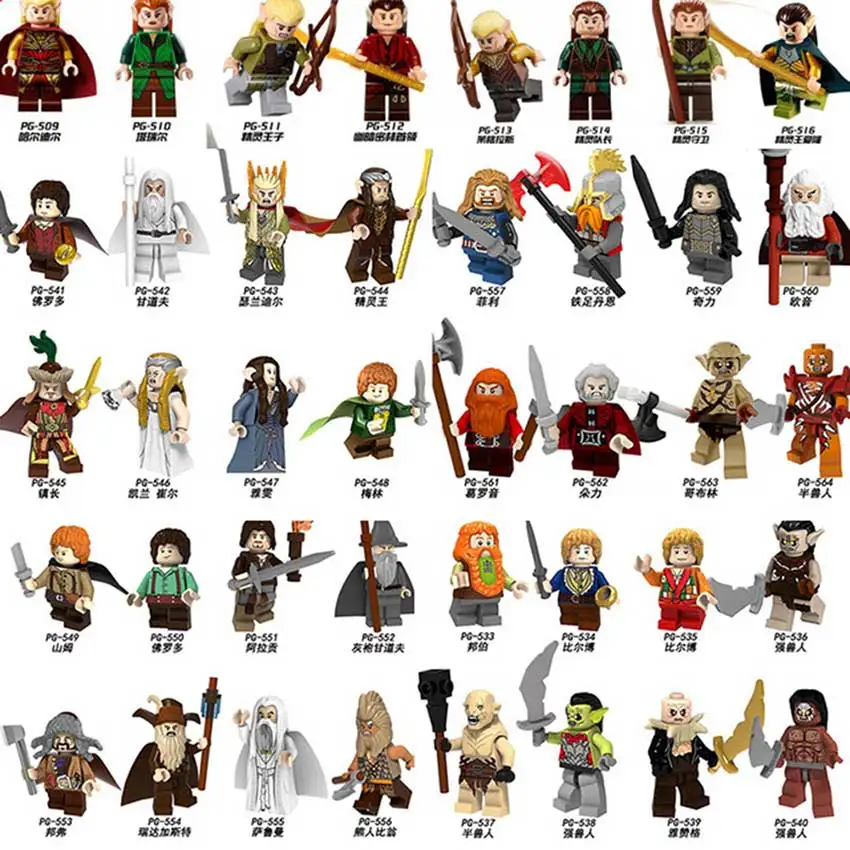 

Lord of The Rings model Building Blocks Mini Ninja Figures Super Heroes Star Wars Toys for Kids Avengers Iron Man Harri Potter