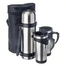 KIT TASCHE VETTA (thermos 1L + 2 thermos-becher 450 ml) in einem beutel, thermosflaschen, köder, jagd, erholung, angeln 841-587